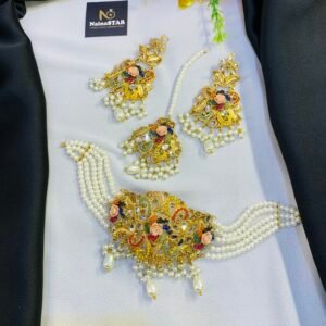 3pcs Chokar Necklace Jewellery set online in pakistan